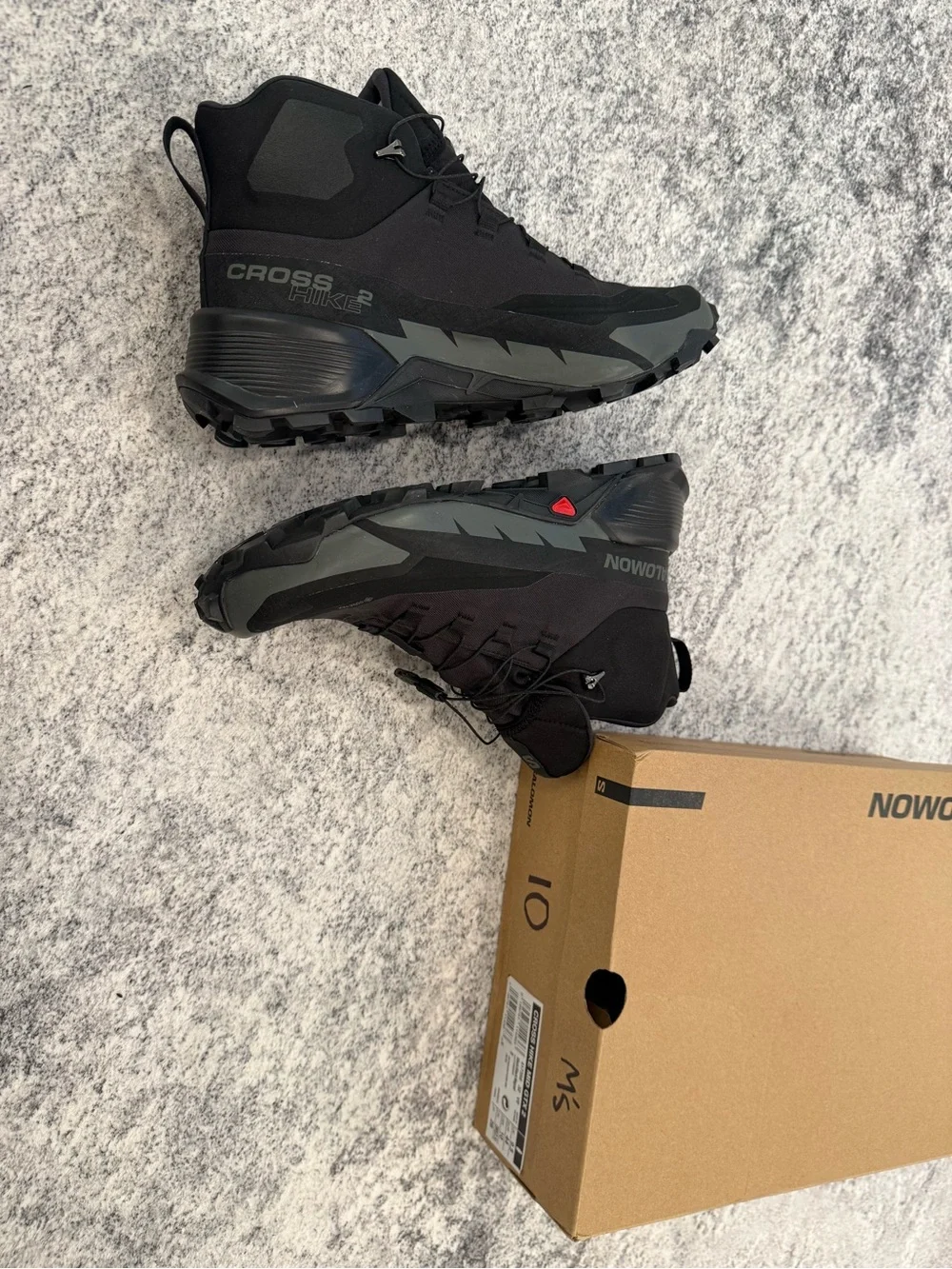 Salomon Cross Hike 2 Mid GTX Gortex Black Size 10 Men’s